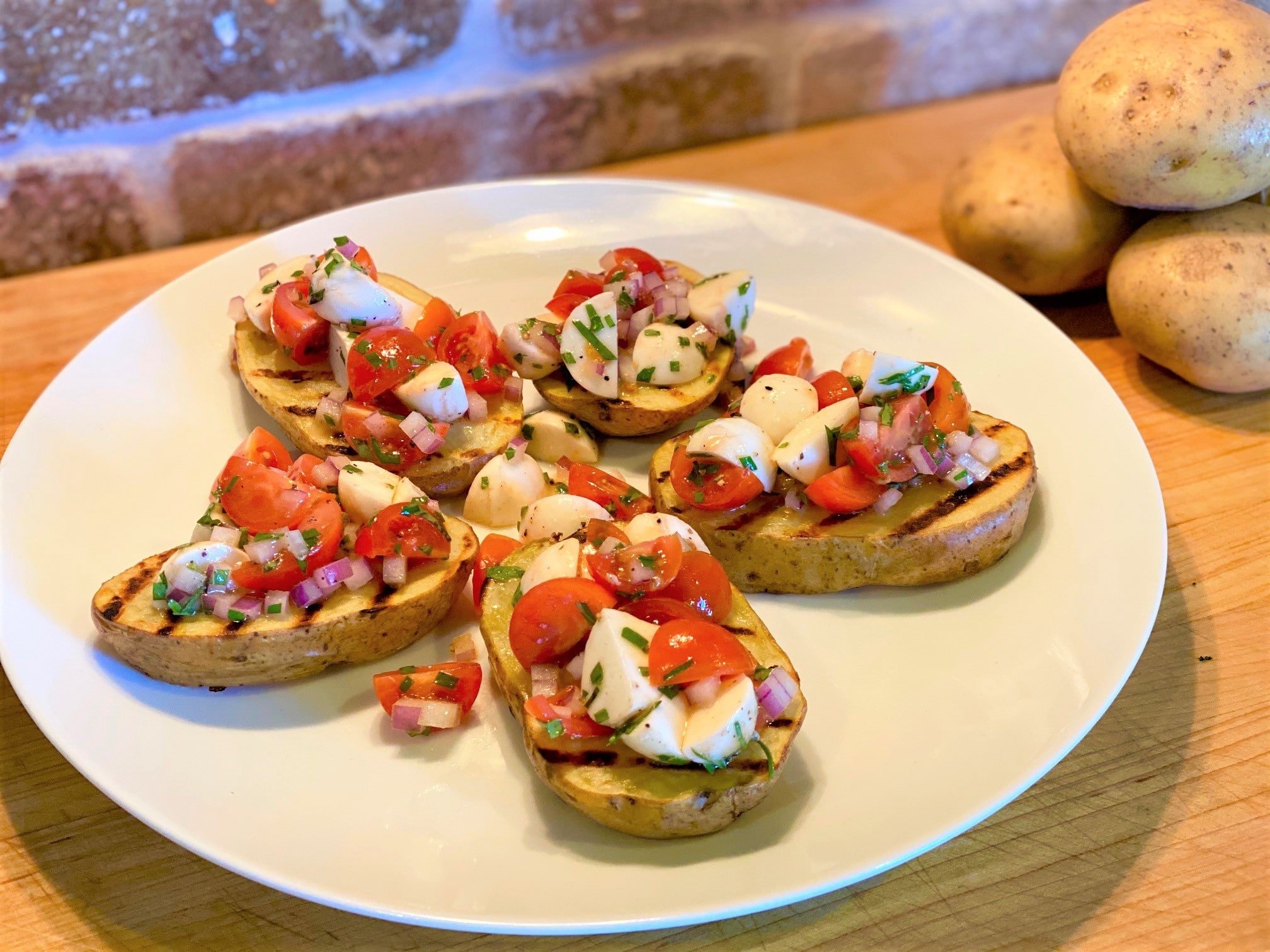 Yellow Potato Bruschetta - Potato Goodness