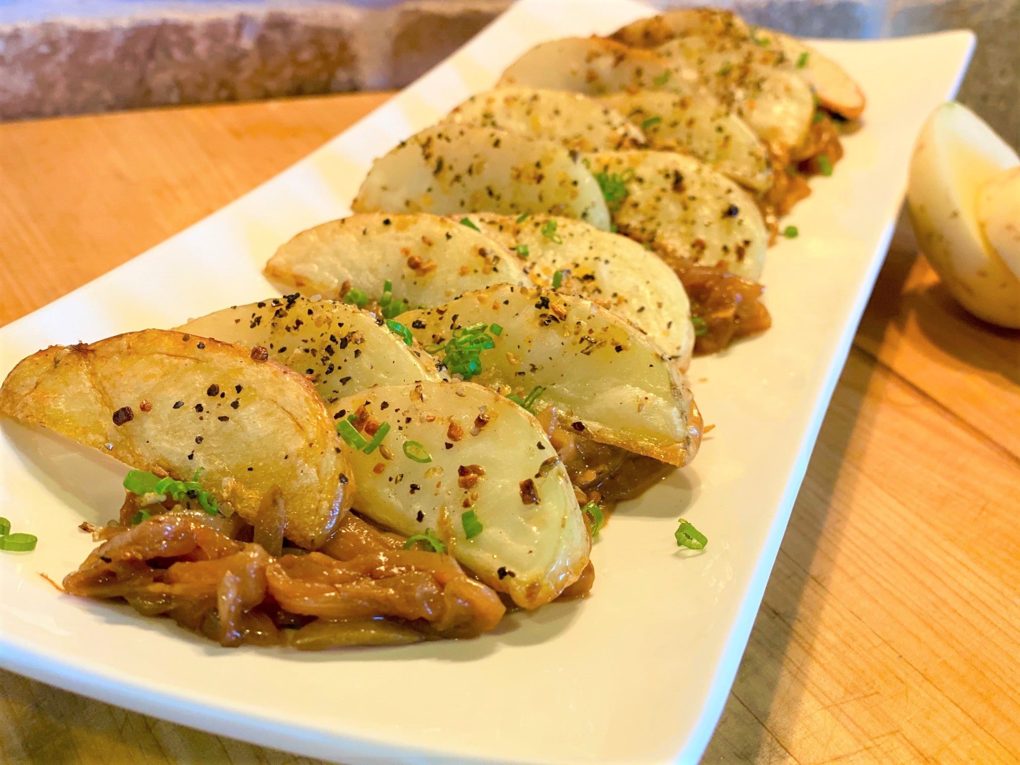 Steak House Potatoes with Caramelized Onions | Potato Recipes