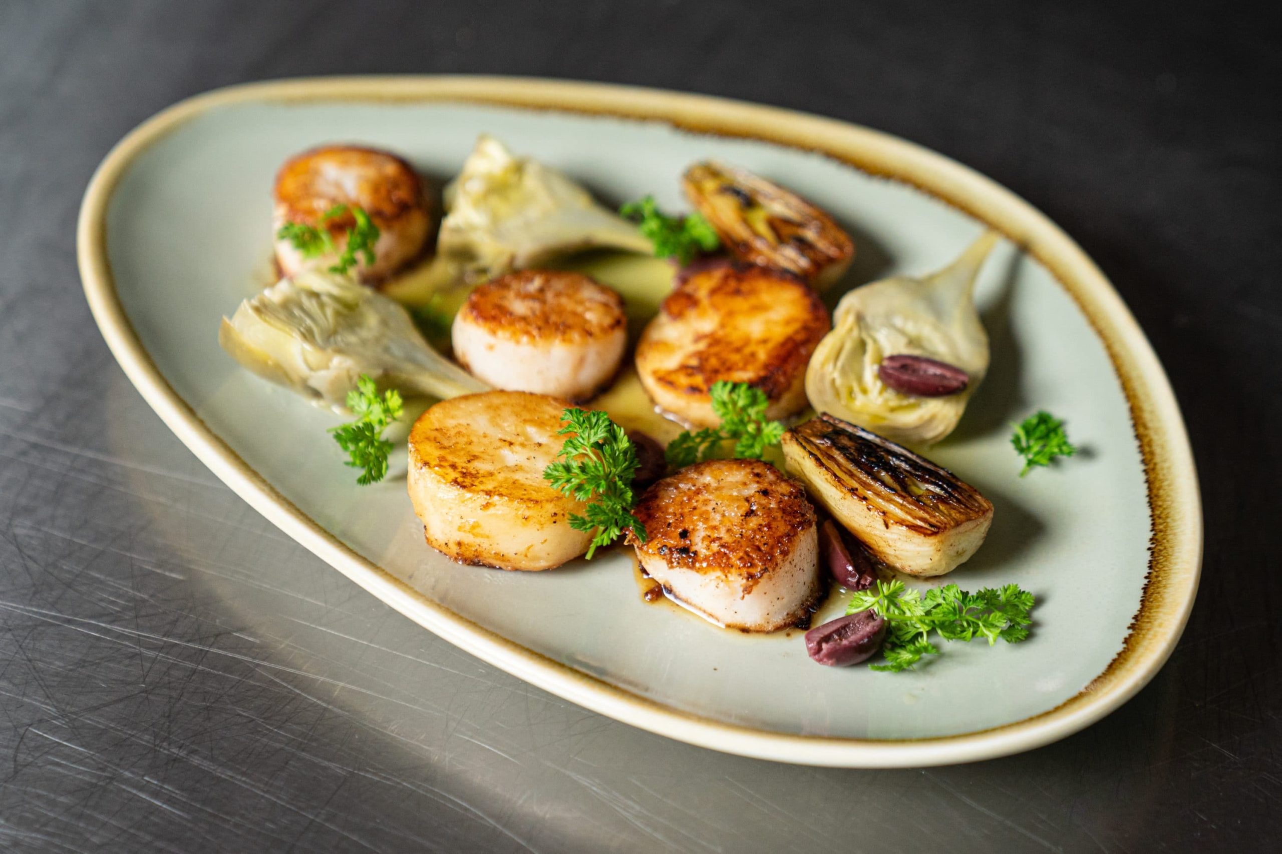 Potato Crusted Scallops Scallop Recipes Potato Recipes