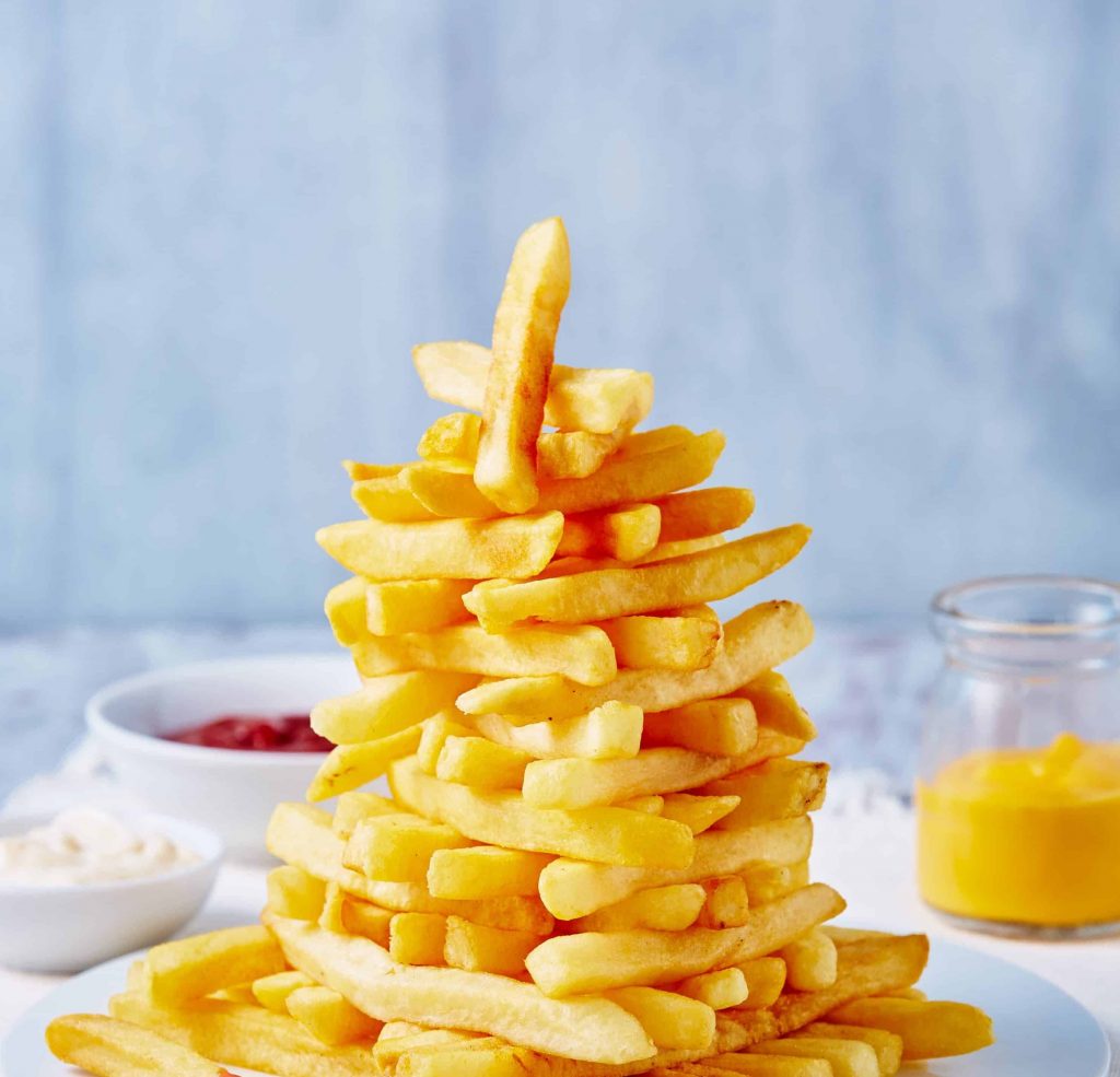 Potato Recipes French fry pyramid