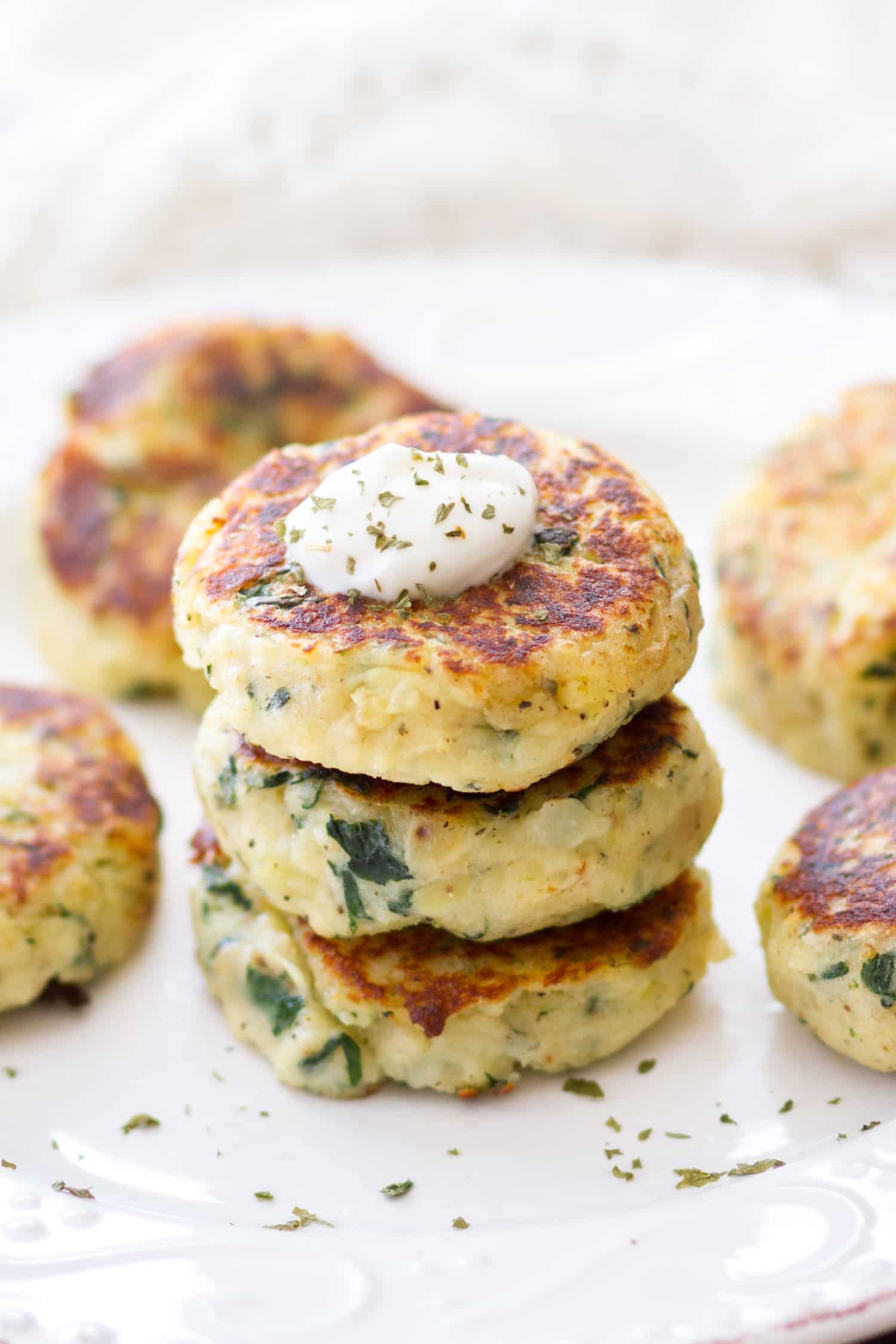 Potato Cake Recipe Mini Spinach And Herb Potato Cakes