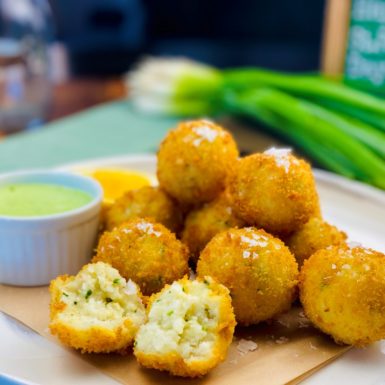 Potato Croquettes with Buttermilk-Spring Onion Dressing