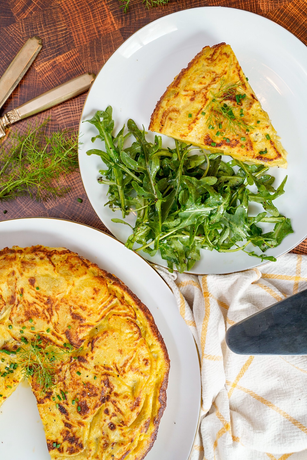 Spanish Potato Tortilla | Spanish Recipes | Yellow Potatoes