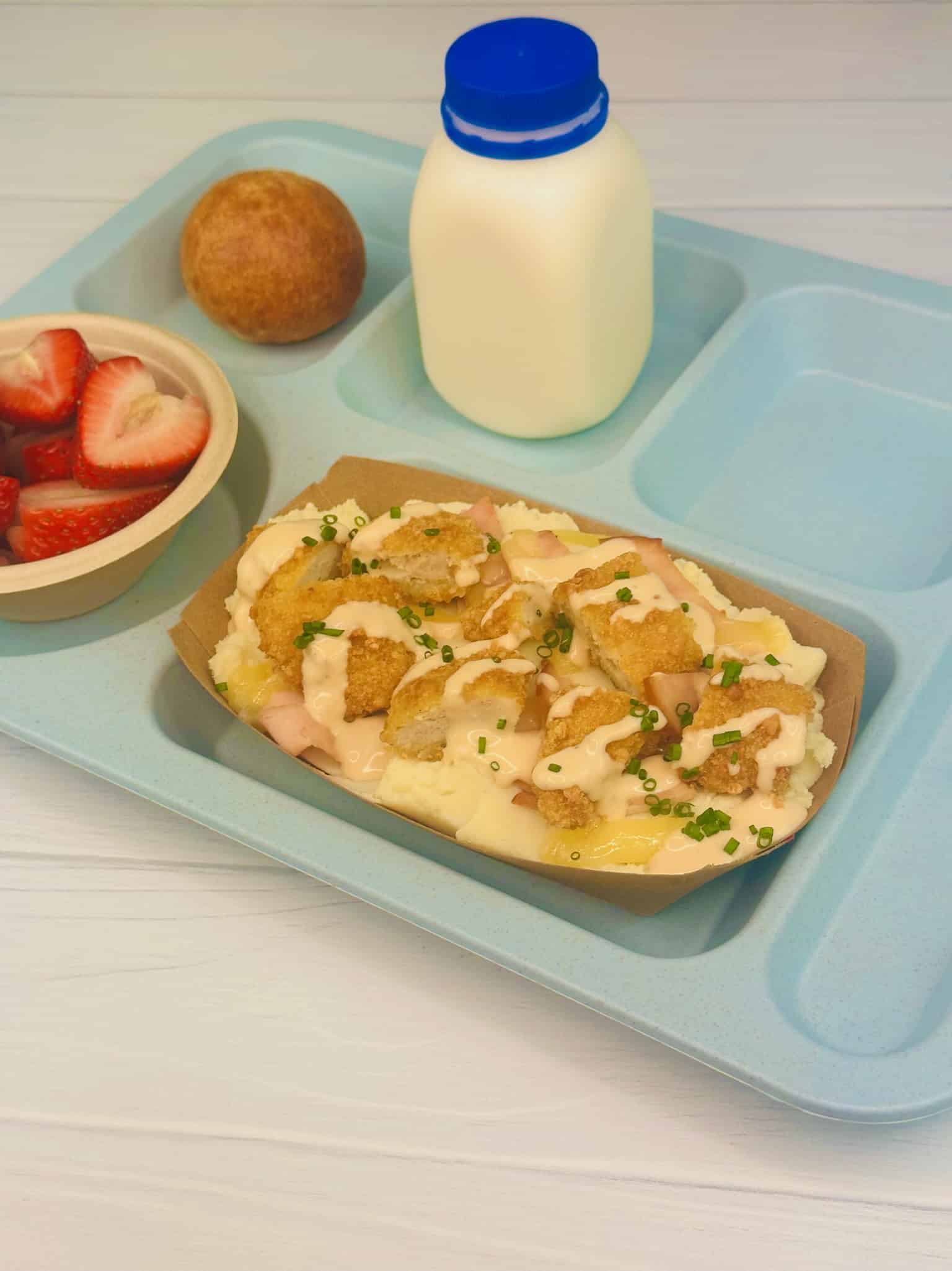 Chicken Cordon Bleu Mashed Potato Bowl - Potato Goodness