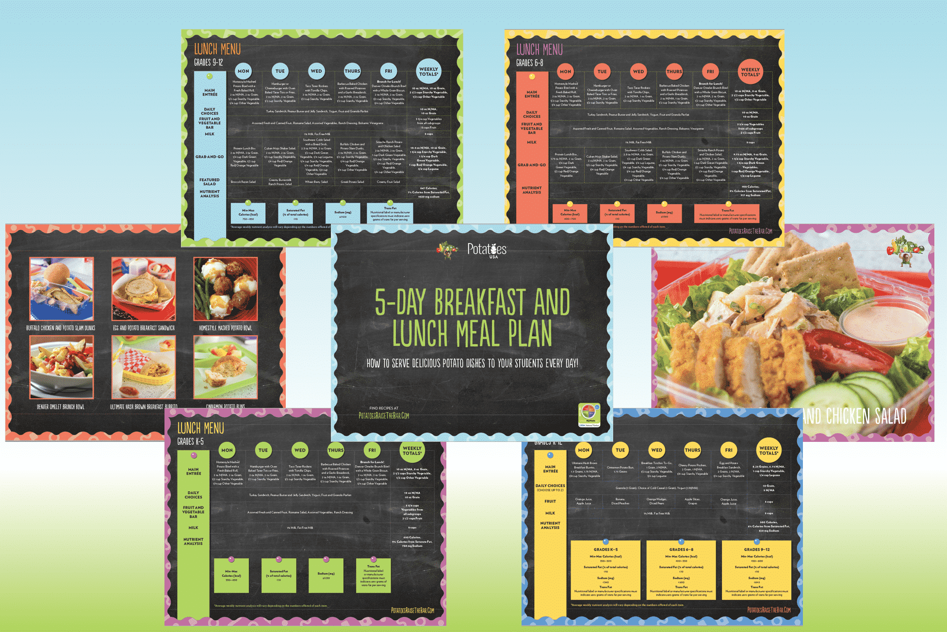 5-Day Breakfast and Lunch Meal Plan | Potato Goodness