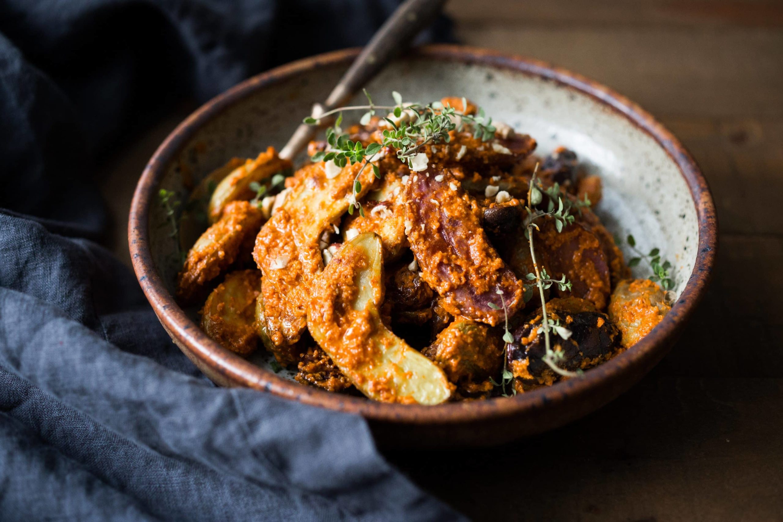 Potato Recipes | Roasted Romesco Potatoes