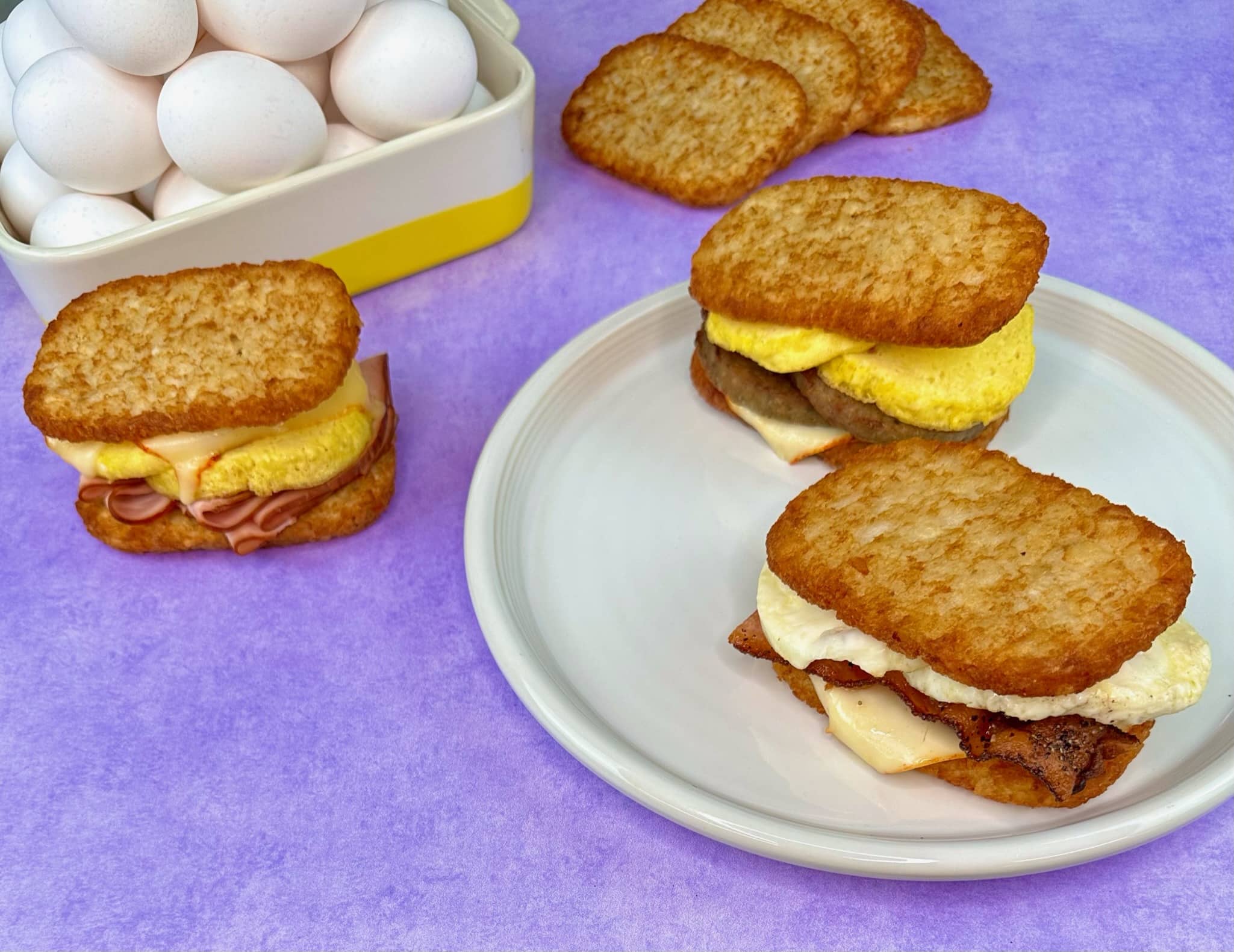 Air Fryer Breakfast Spudwich - Potato Goodness