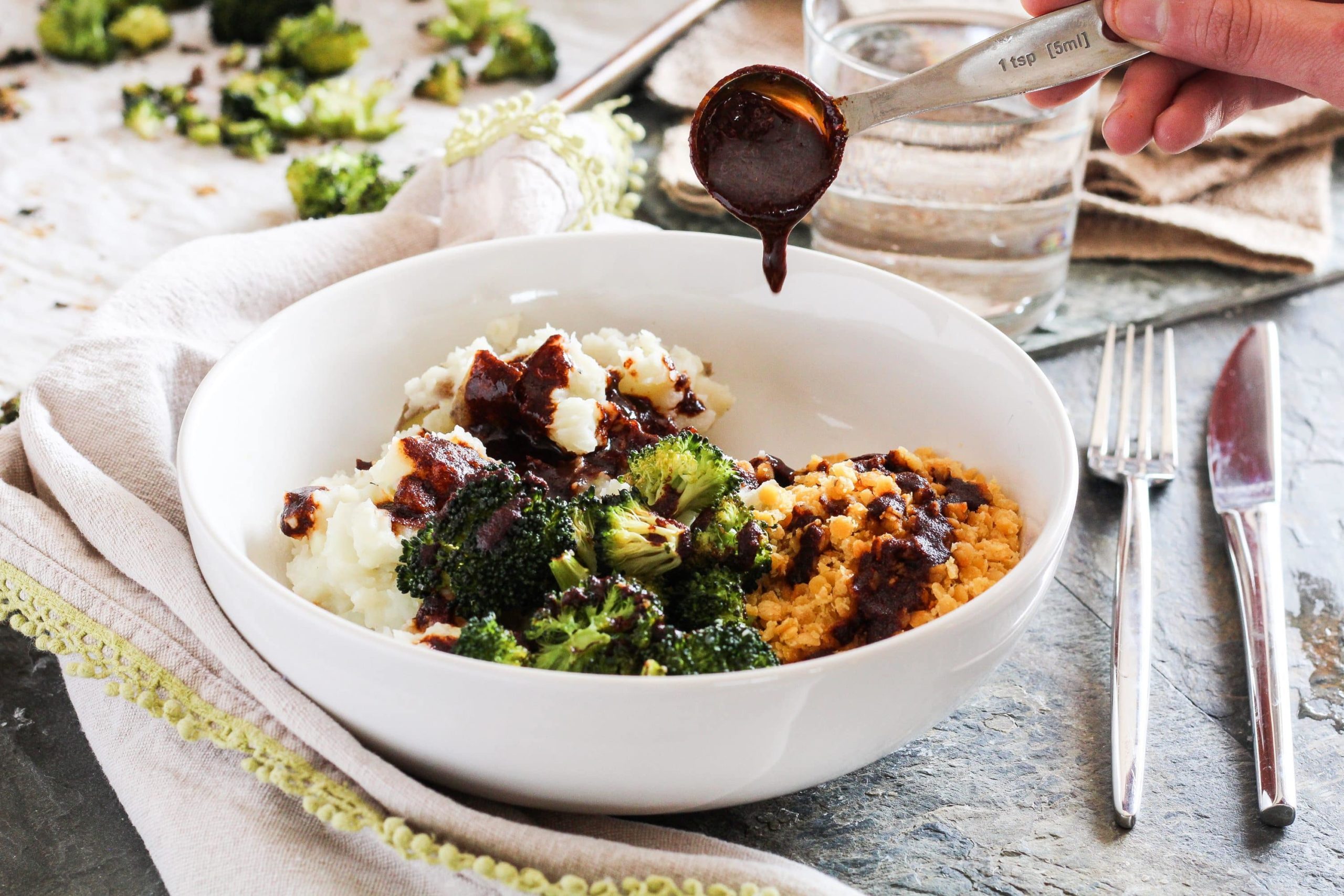 Lentil Recipes| Mashed Potato Recipes | BBQ Lentil Mashed Potato Bowls