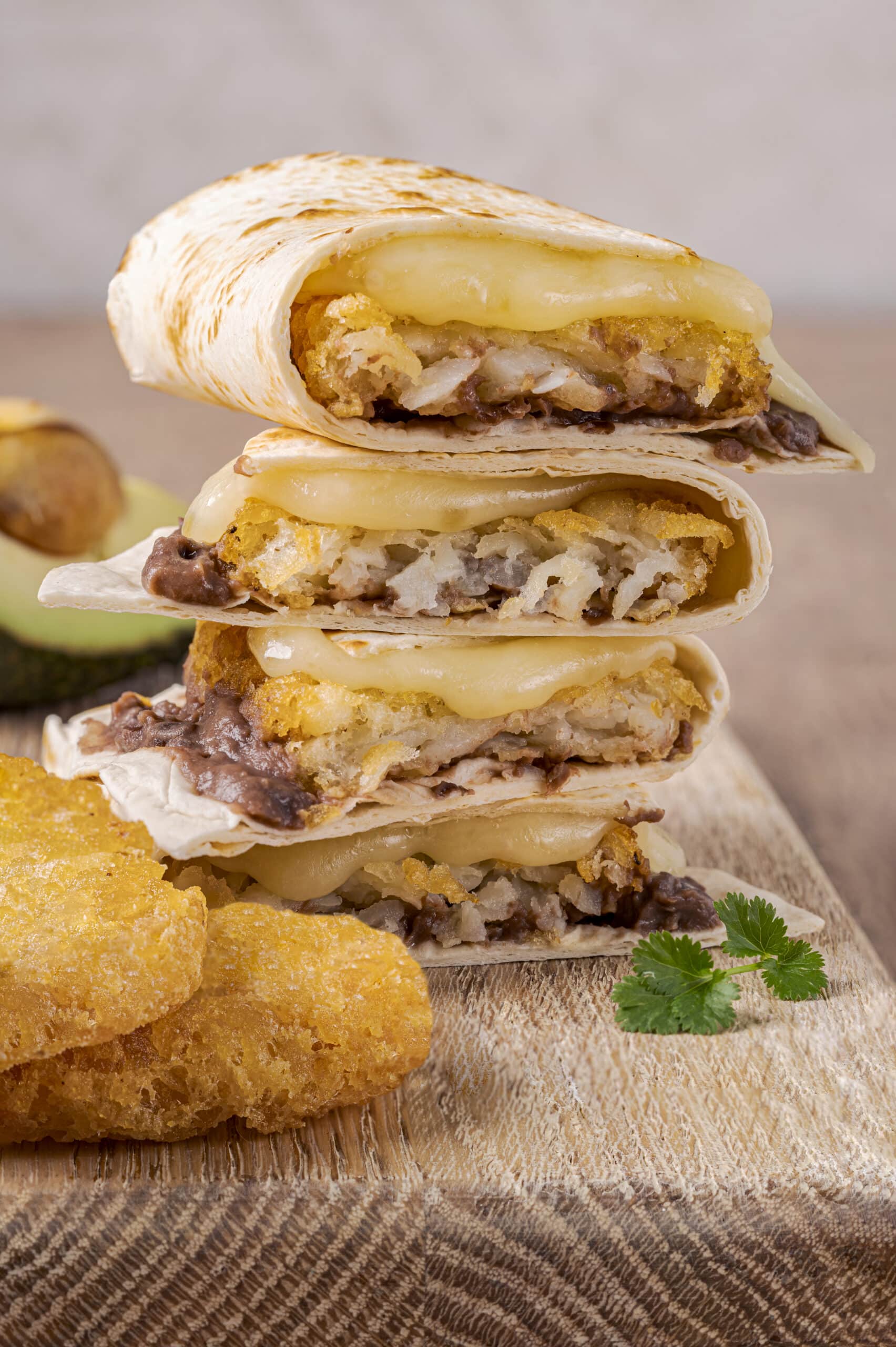 Hash Brown Baleadas - Potato Goodness