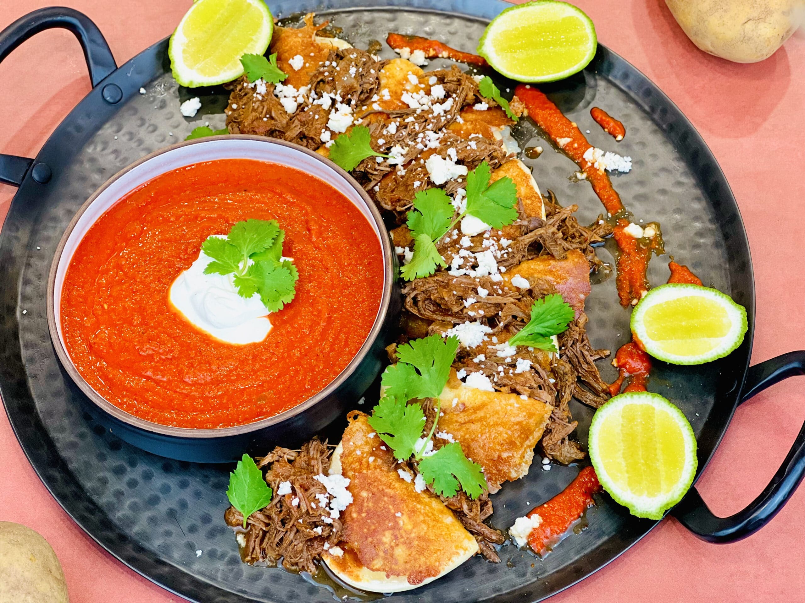 Birria Potato Pierogi - Potato Goodness