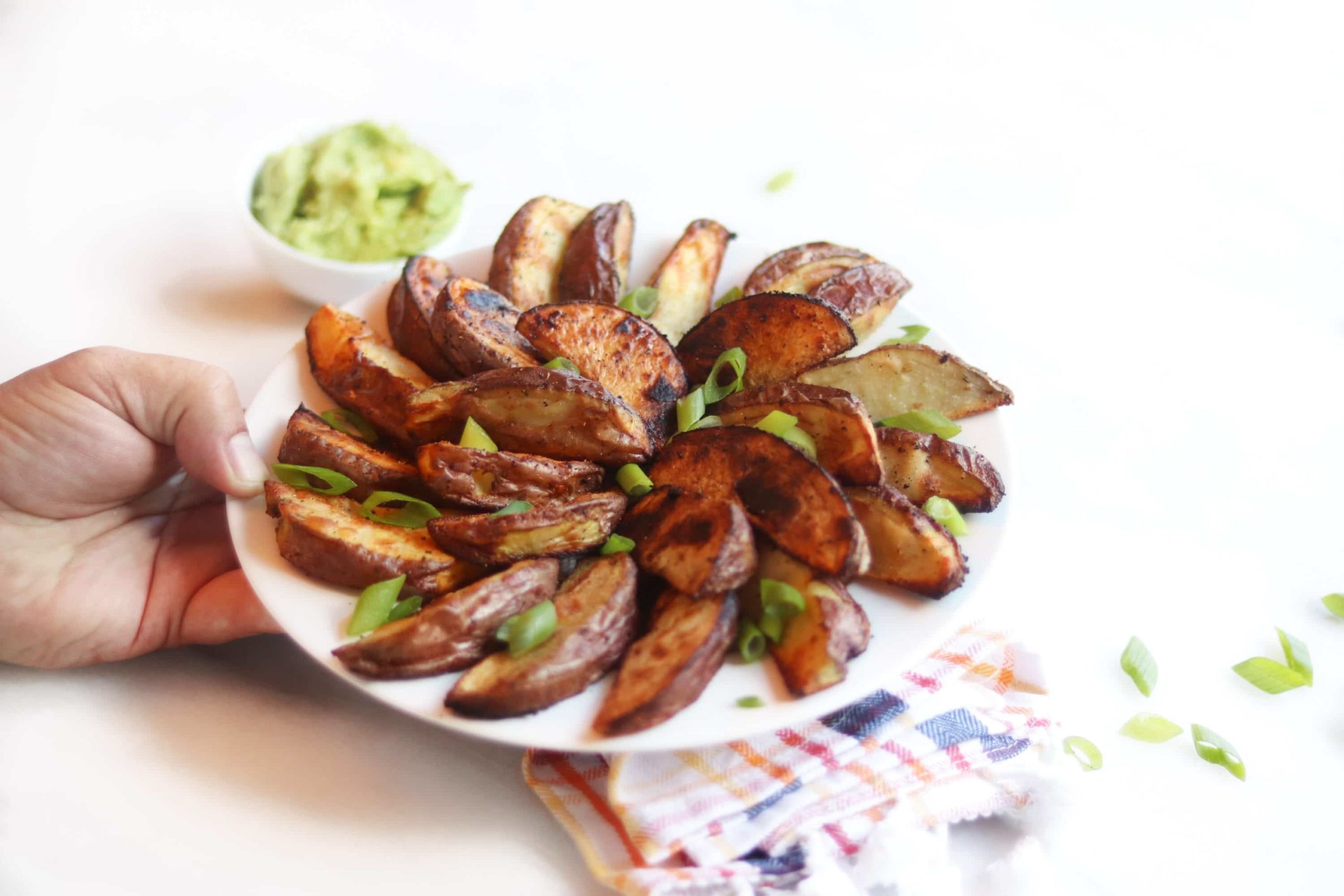 Blooming Herb Roasted Red Potato Wedges | Potato Wedge Recipe