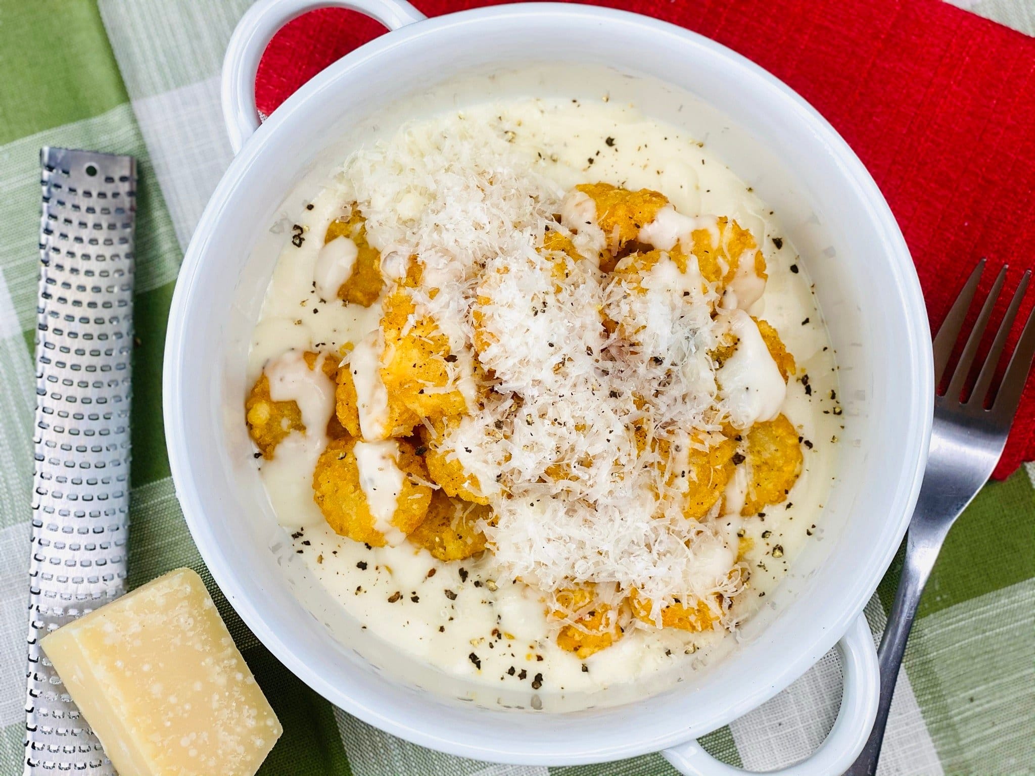 Cacio e Pepe Loaded Tots | Loaded Tot Recipe | Potato Recipes