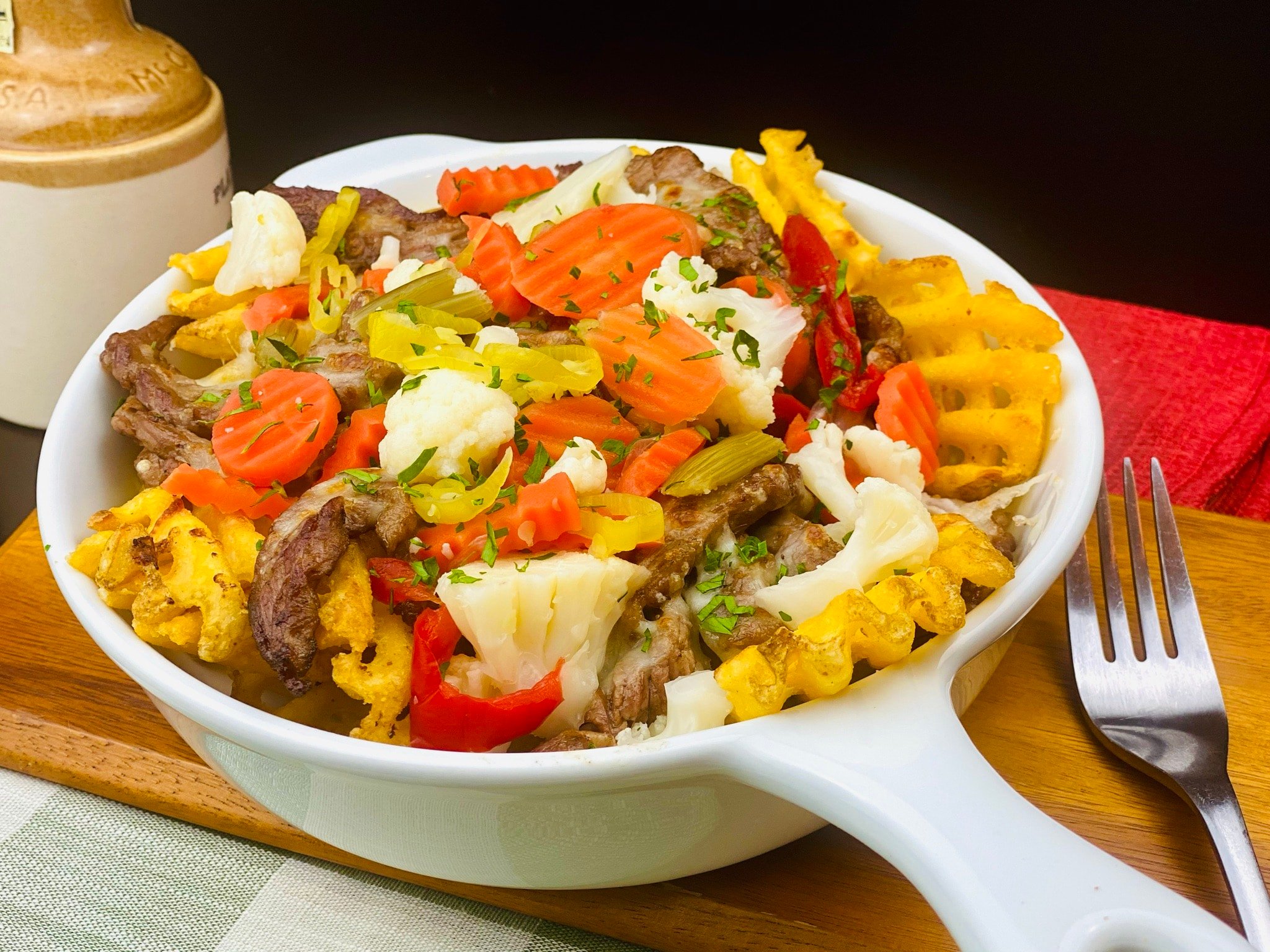 Chicago Giardiniera Loaded Fries | Loaded Fries | Chicago Fries