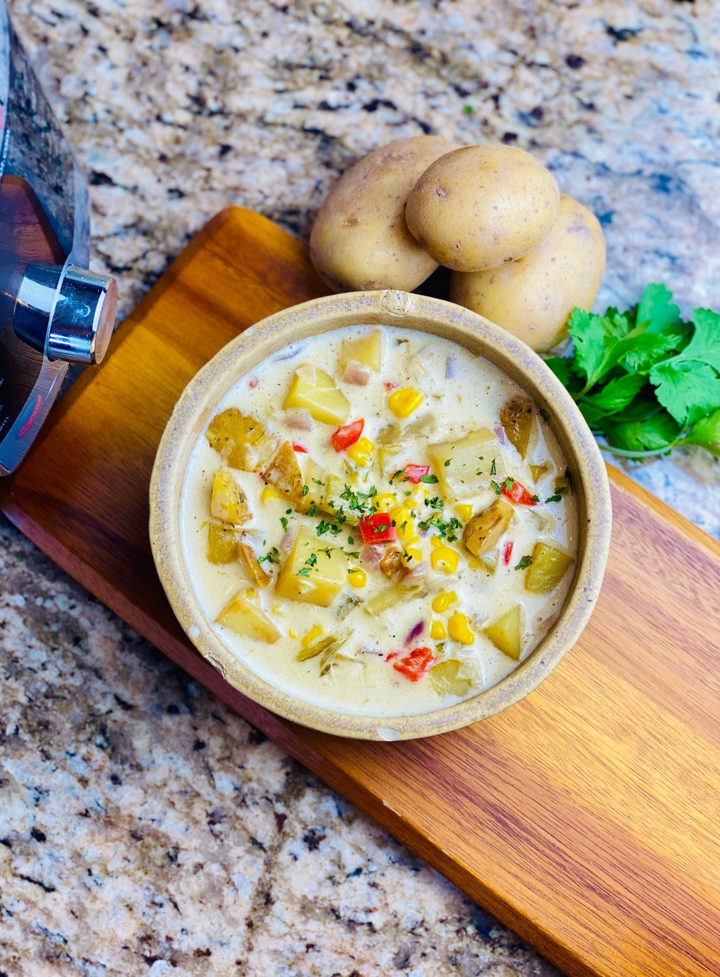 Green Chili, Corn and Potato Chowder Chowder Recipes Potato