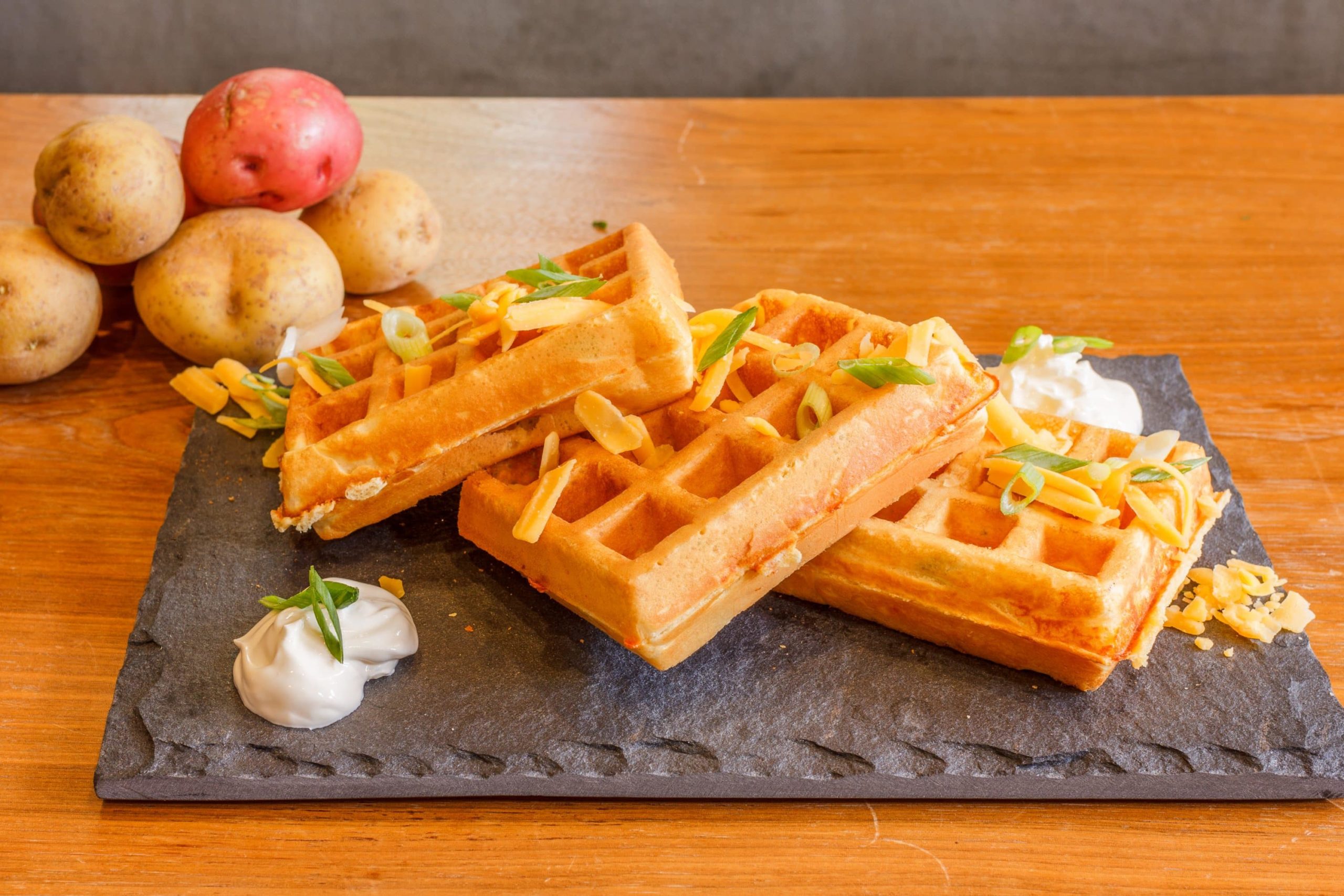 Potato Recipes | Cheesy Potato Waffles | Favorite Recipes with Potatoes