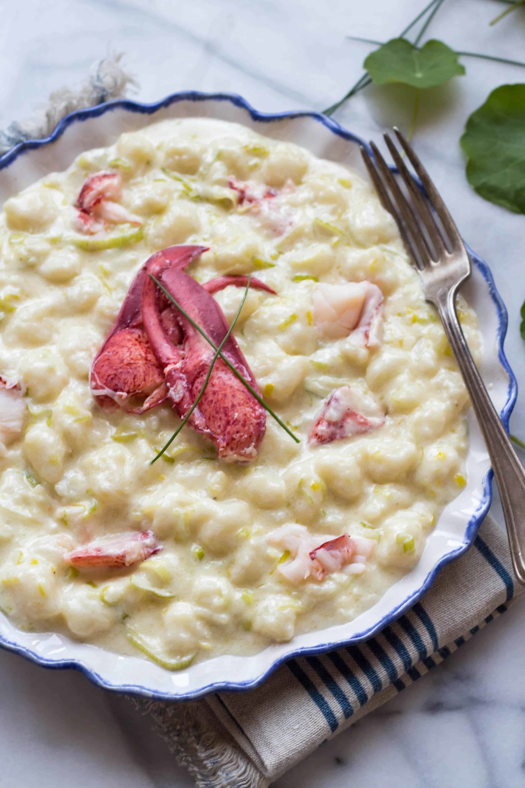 Potato Recipes | Potato Gnocchi with Lobster, Leeks + Cream