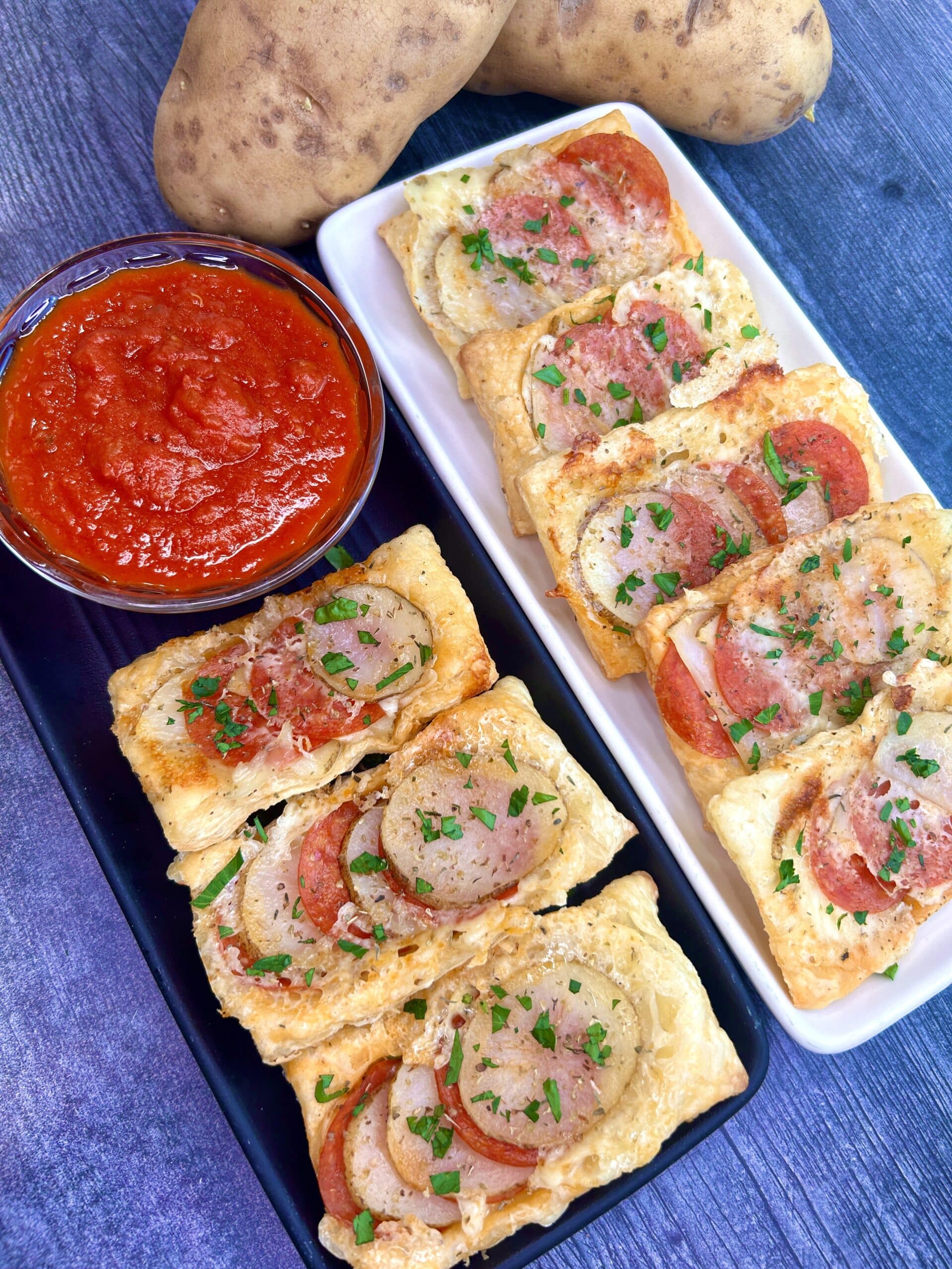Potato Pizza Puffs - Potato Goodness