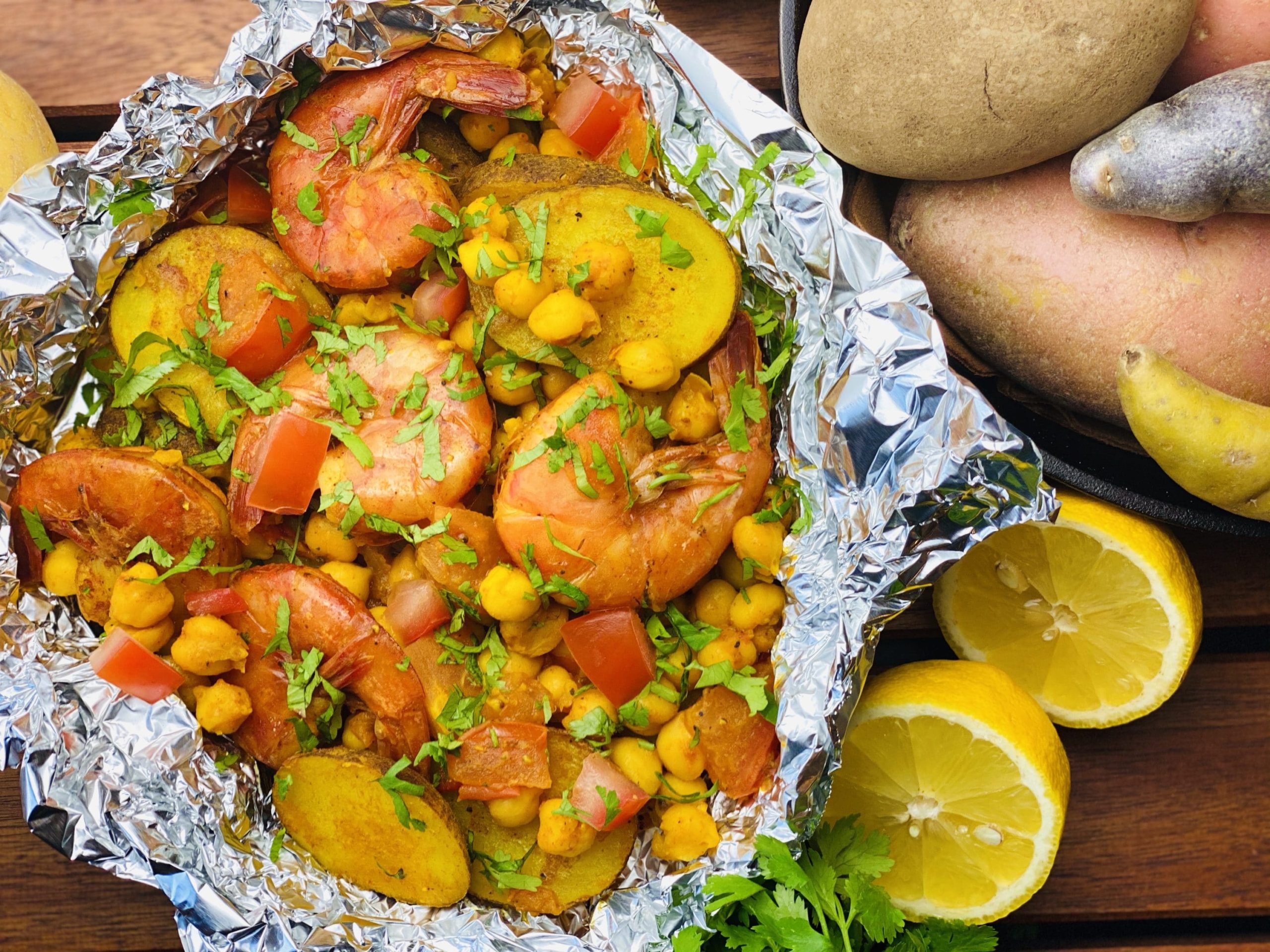 Tunisian Potatoes and Shrimp Recipe | Picnic Recipe | Foil Recipe