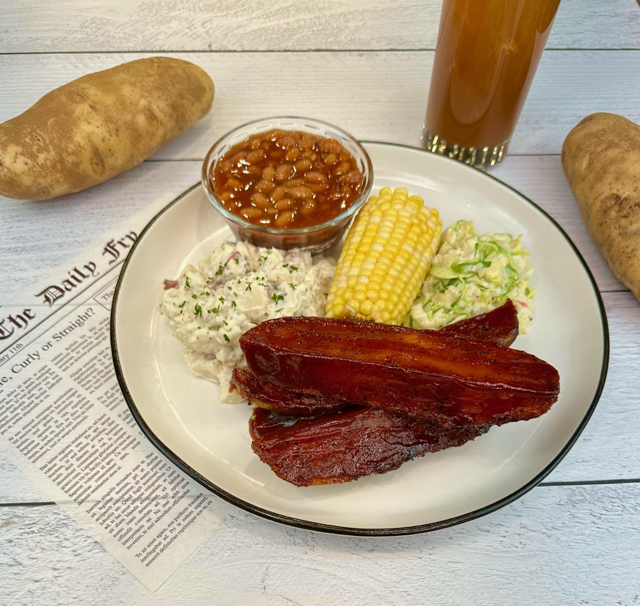 Potato Plant-Based “Ribs” - Potato Goodness