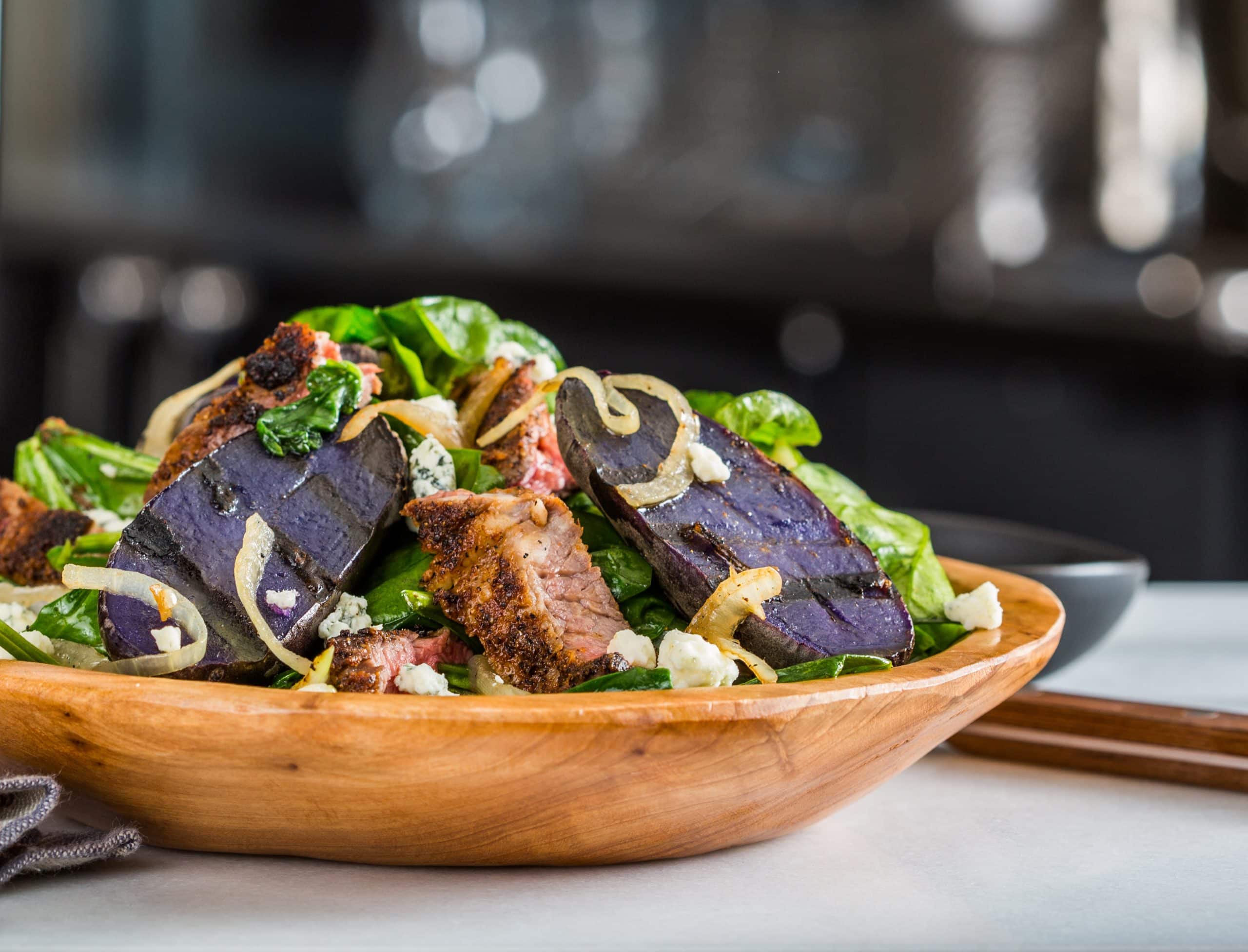 Blackened Blue Potato Salad - Potato Goodness