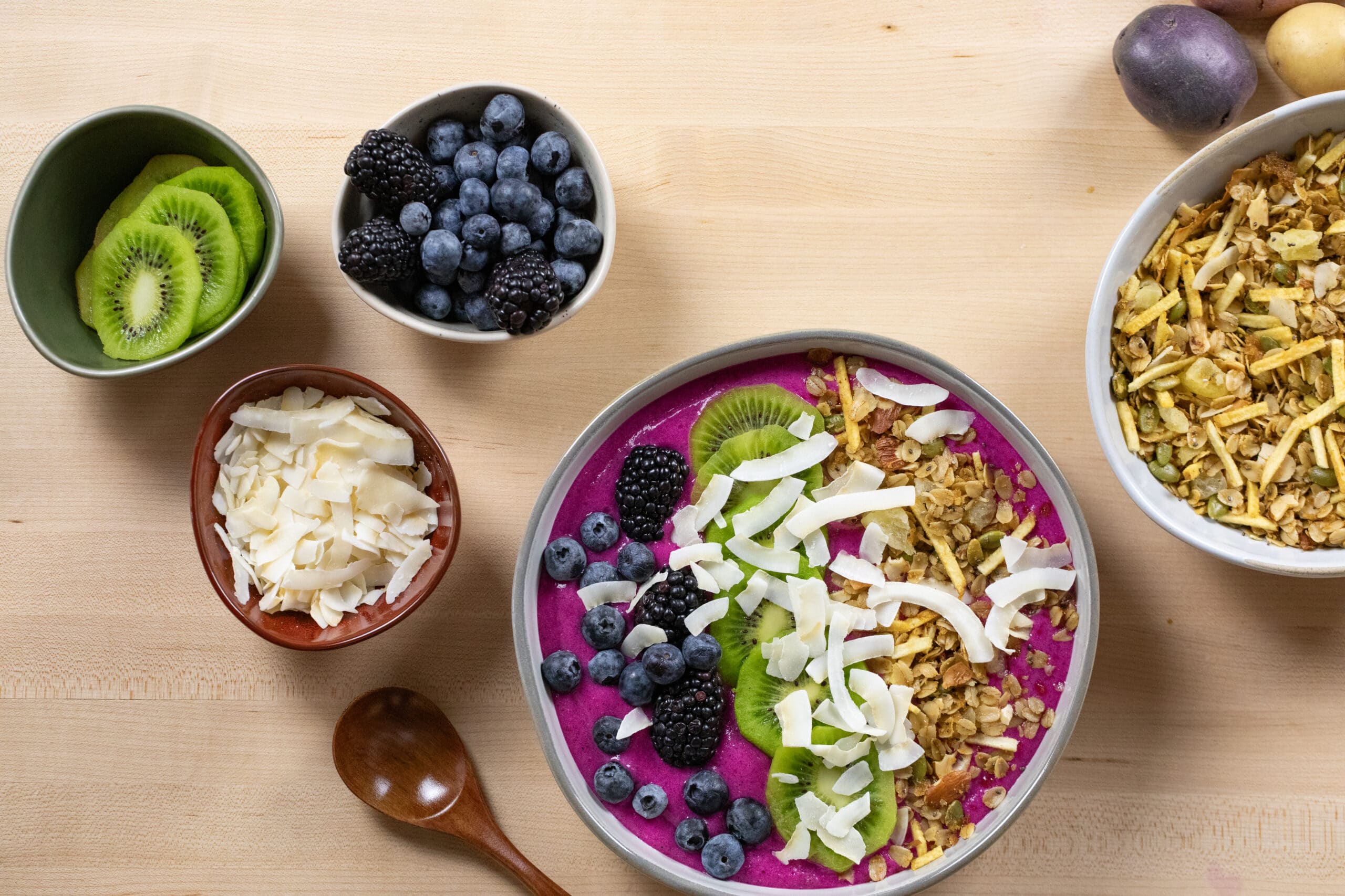 Potato Smoothie Bowl with Potato Granola - Potato Goodness