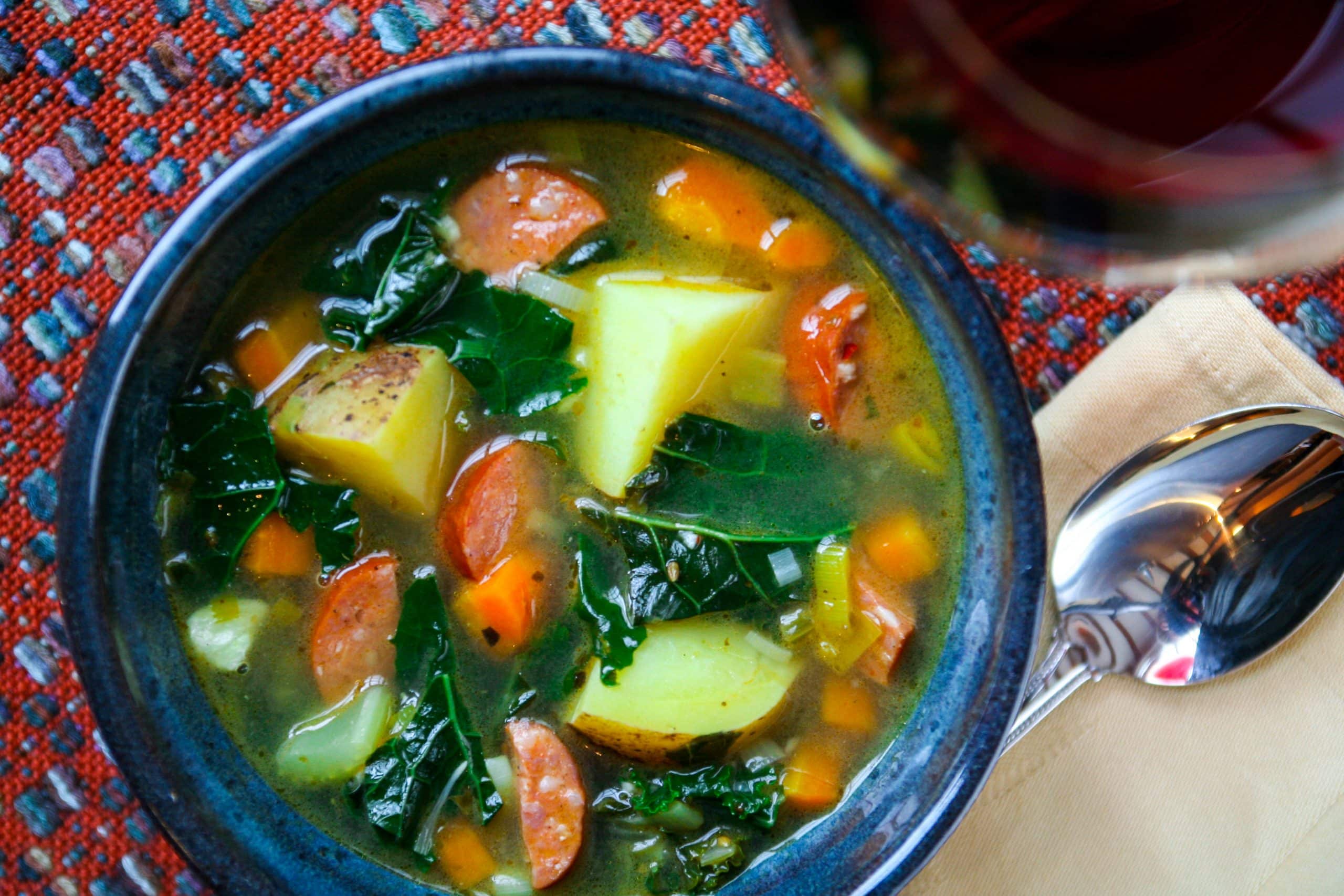 Potato and Kale Stew with Andouille | Potato Recipes