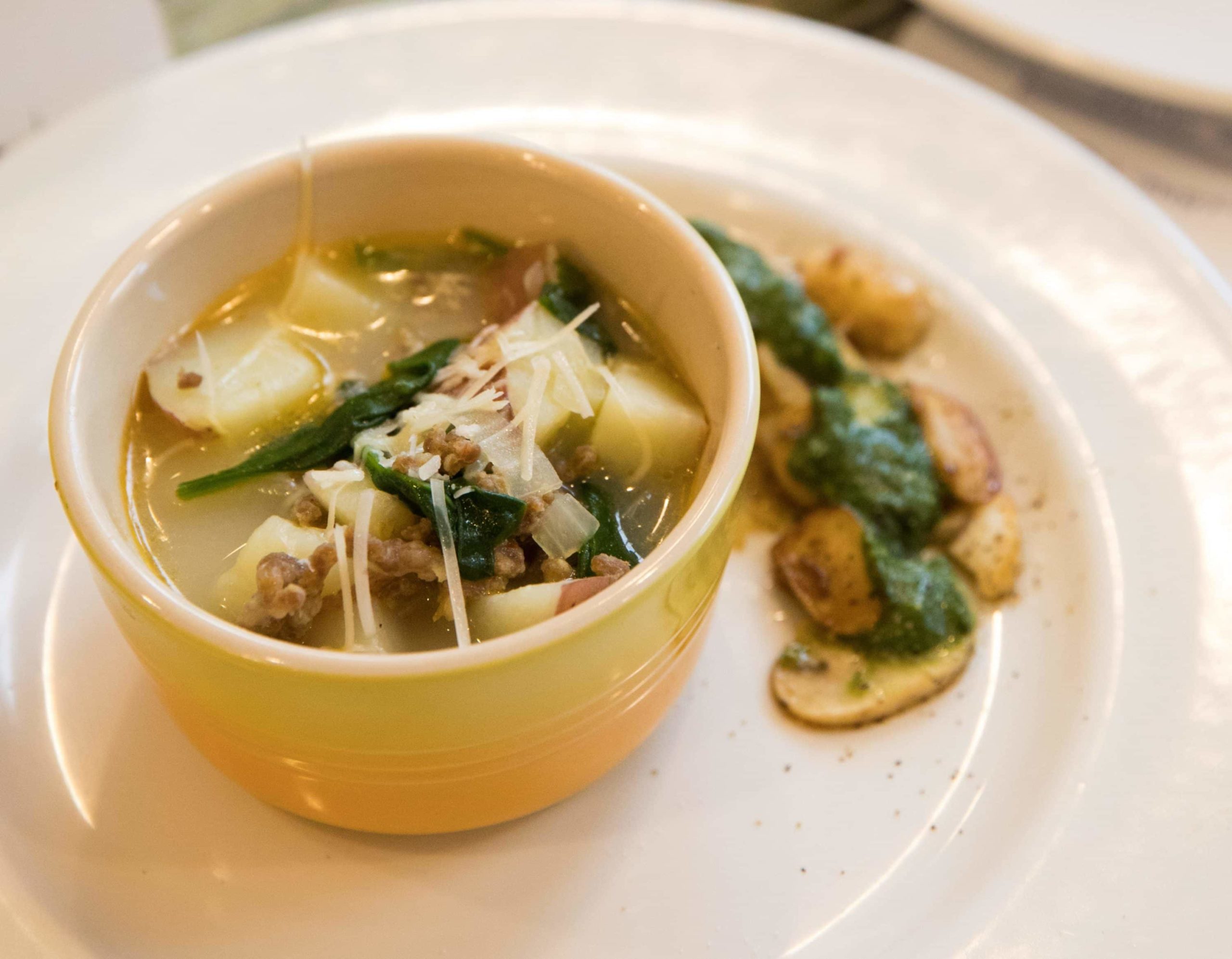 Potato Recipes | Potato, Spinach, and Sausage Soup