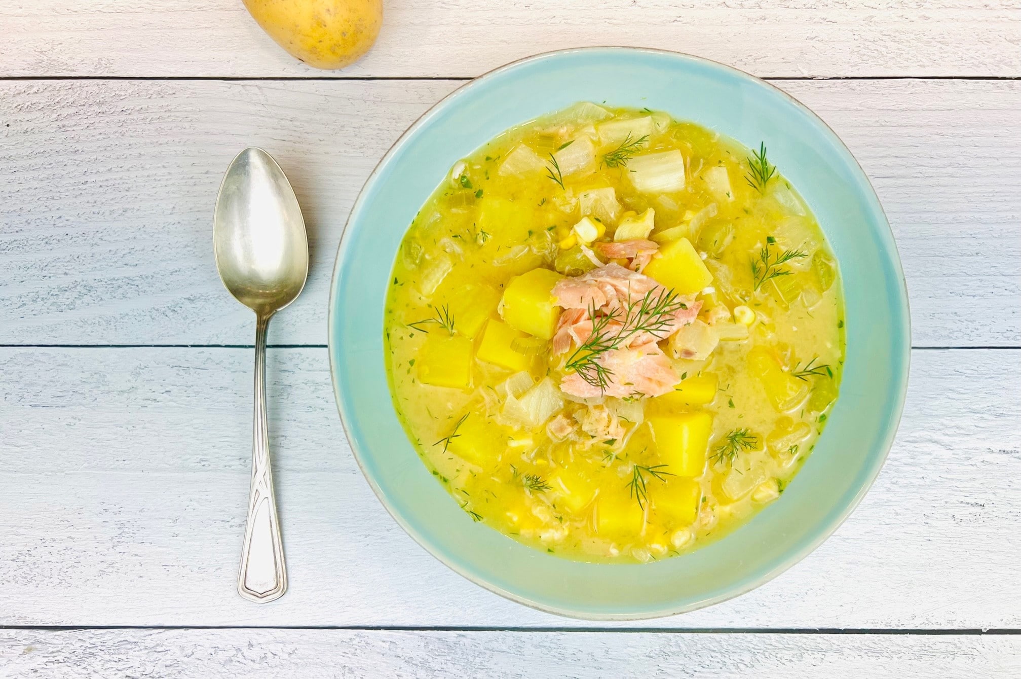 Summer Potato & Fennel Chowder - Potato Goodness