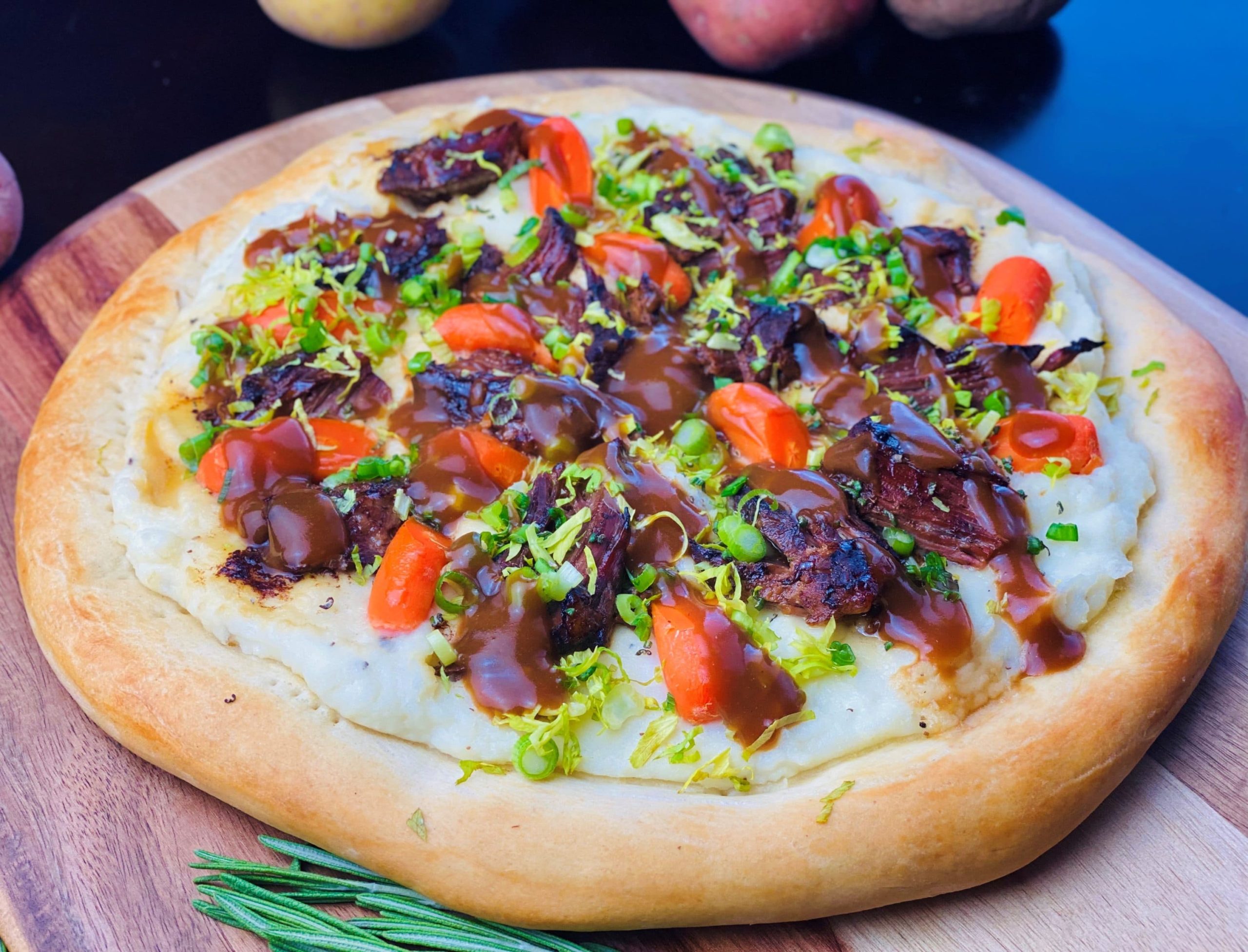 Sunday Night Pot Roast Pizza Pot Roast Recipe Potato Recipe Pizza